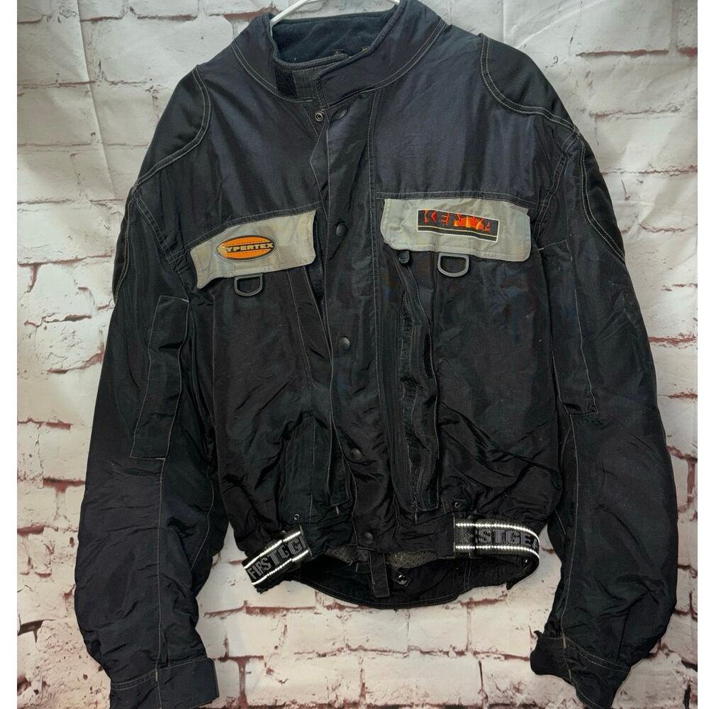 First Gear men’s padded Kenya motorcycle jacket coat (size large)